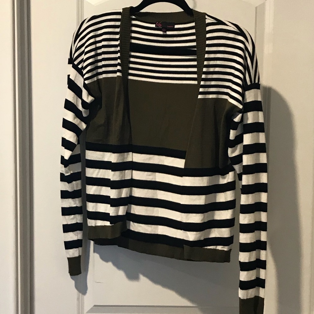 Olive, Black, and White Coverup